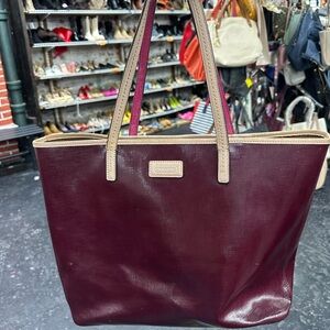 Coach Saffiano leather city tote bag